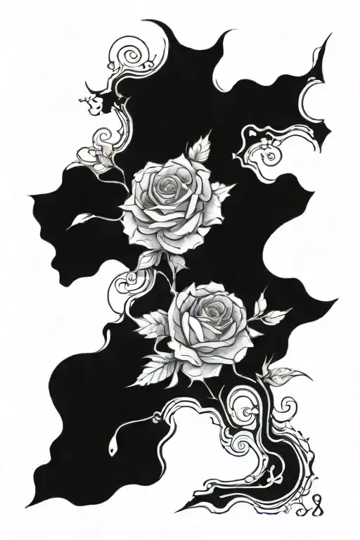 Blackout Sleeve With White Lines