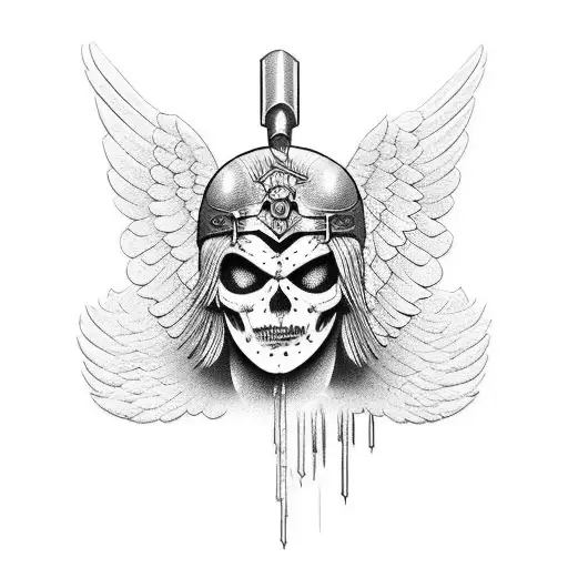 Warrior Angel Stair Clock Son