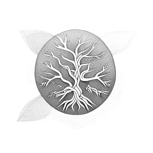 A Trio Of Intertwined Tree Branches Representing The Bond Between Siblings