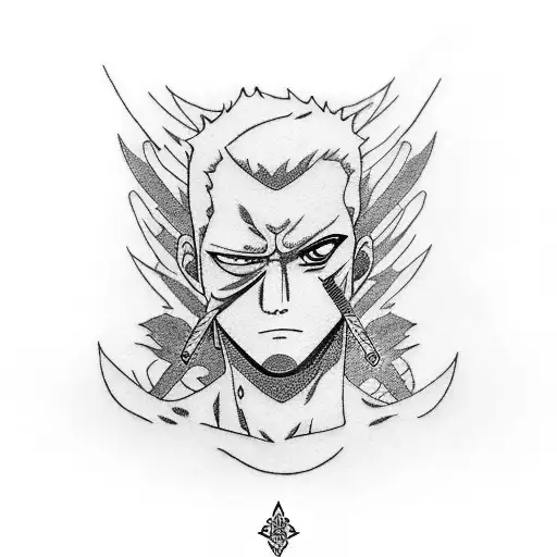 Roronoa Zoro Forearm Half Sleeve