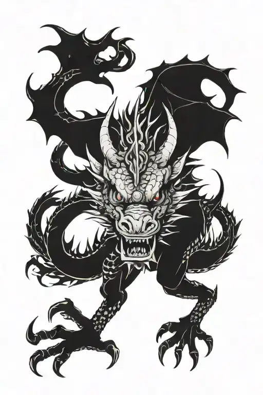 Scary Dragon Looking