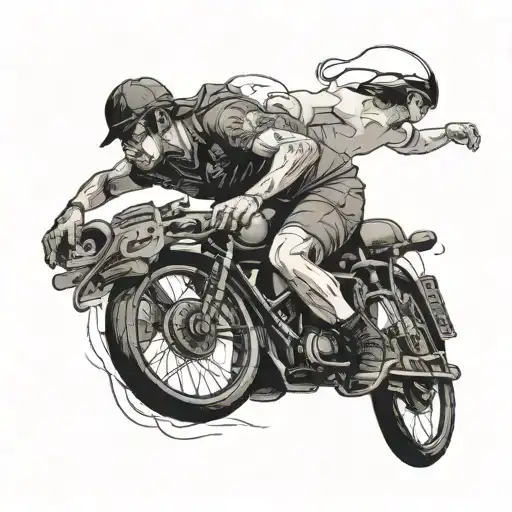 Man Chasing The Best Version Of Himself