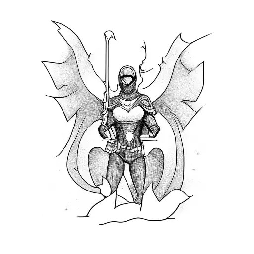 Superhero Comic Characters Playing Guitar