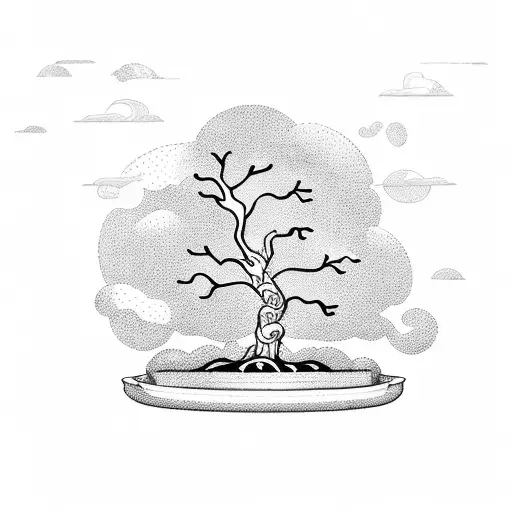 A Heart With A Bonsai Tree Growing Out Of It