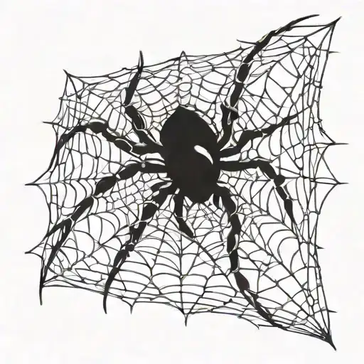 Spider On A Web Design