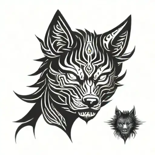 Wolf Samurai Mask