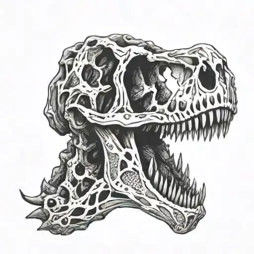 Fossil Dinosaur Skull