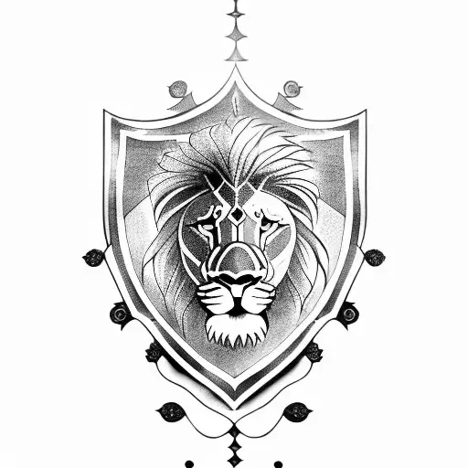 Shield With A Lion Inside