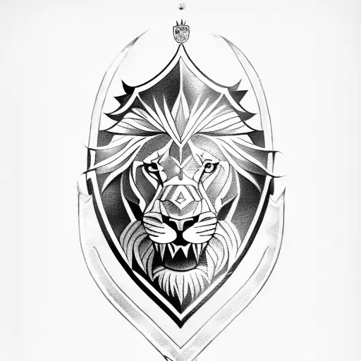 Shield With A Lion Inside