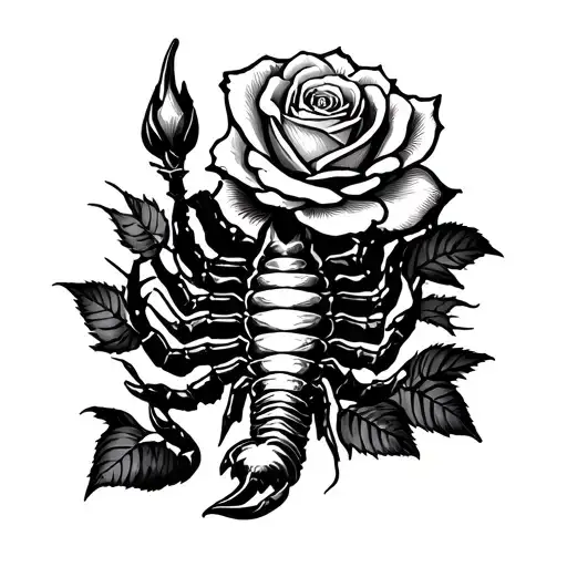 Scorpion And Rose