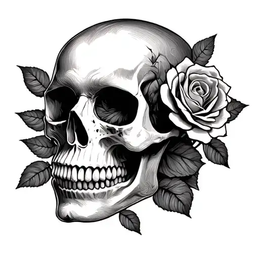 Skull And Roses