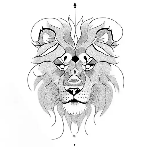 Lion Wolf Family Full Arm