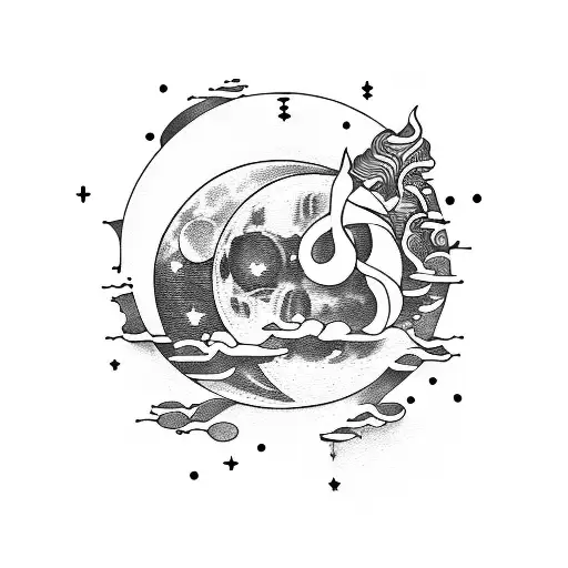 Moon With Music Theory