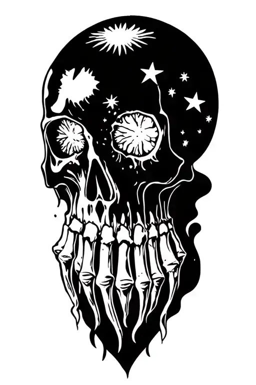 Small Skuls And Cring Stars