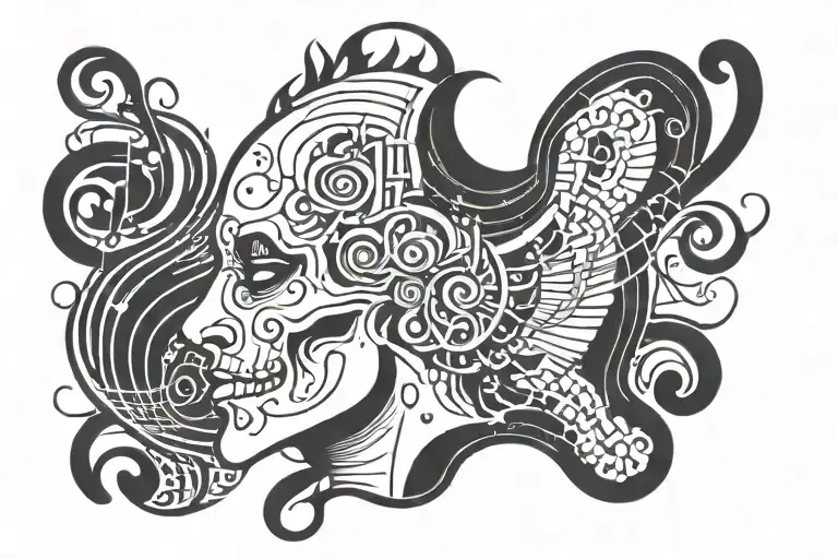 Music Design For Side Of Head