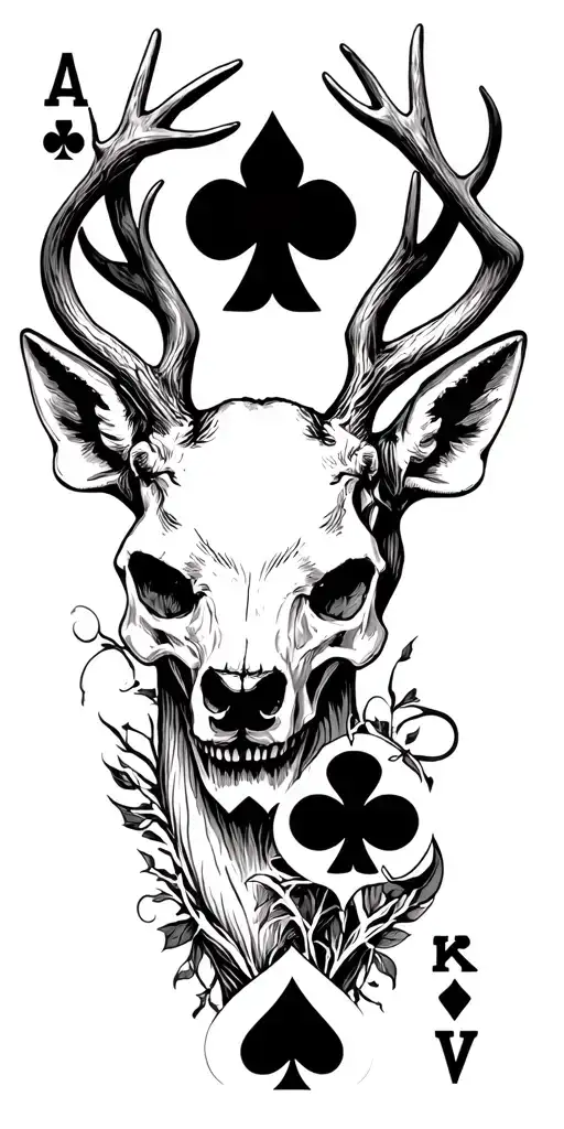 Skull Deer Poker