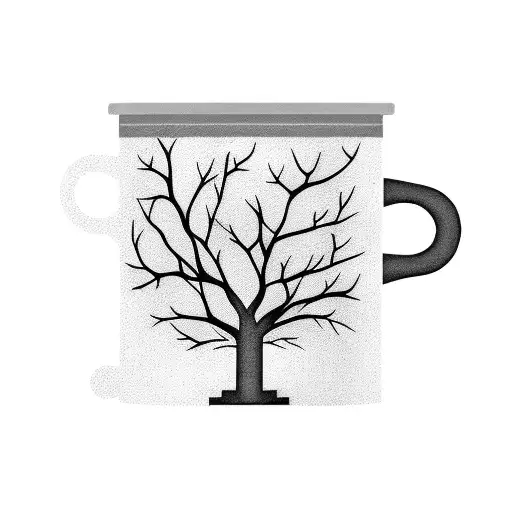 A Coffee Cup Nestled Among The Branches Of A Majestic Tree