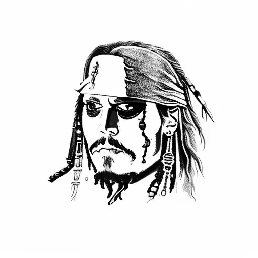 Jack Sparrow Skull Side View