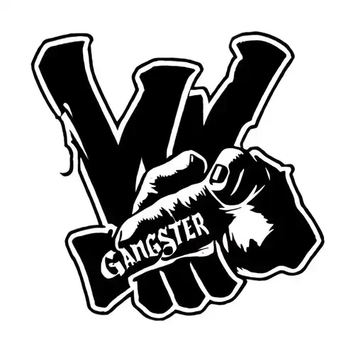 Wsp Letters Gangster Right Hand