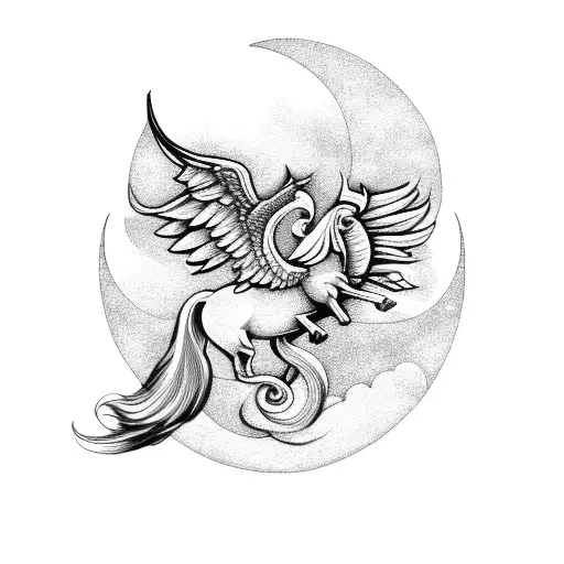 Pegasus And Moon