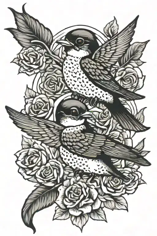 Swallow Twin Baby Boys