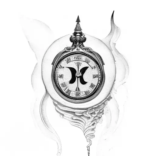 A Roman Numeral Tattoo With A Fountain Pen Nib