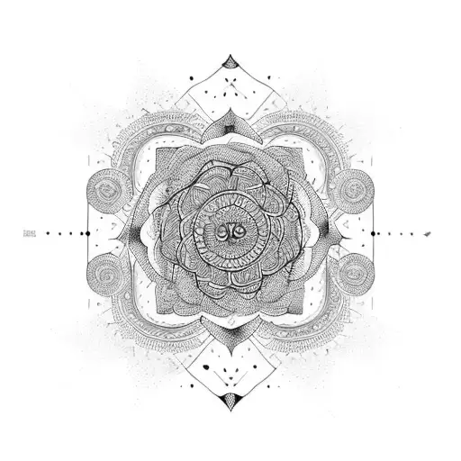 A Mesmerizing Mandala Design Incorporating The Client's Favorite Quote