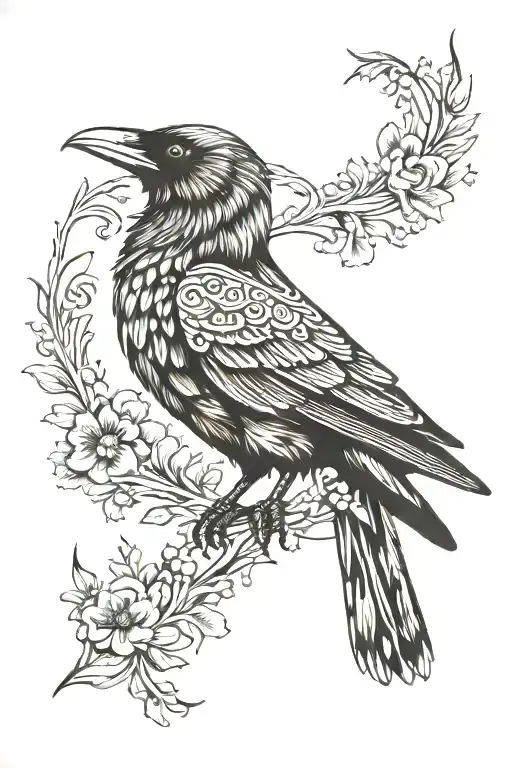 Scandinavian With Raven