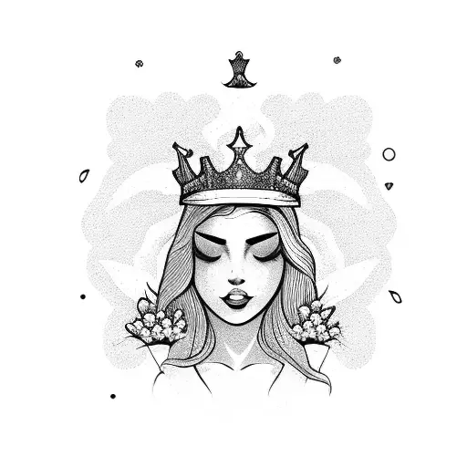 A Girl With A Crown Of Flowers