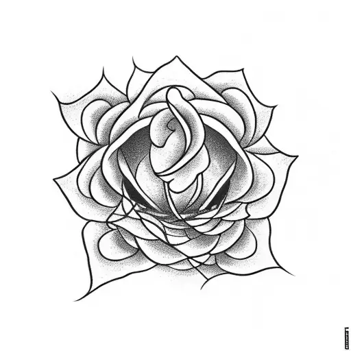 Spider Surrounded By Roses