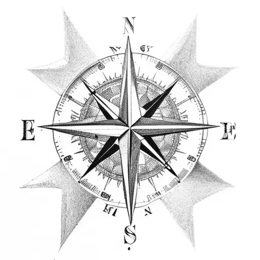 A Compass Rose With The Coordinates Of Significant Places Visited During Semester At Sea