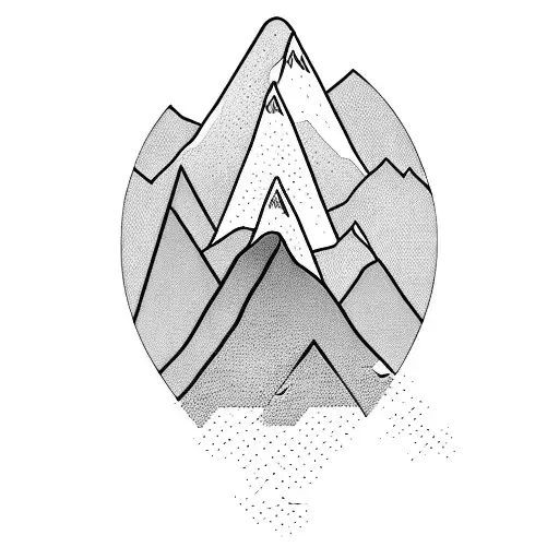 A Silhouette Of A Climber And Mountain