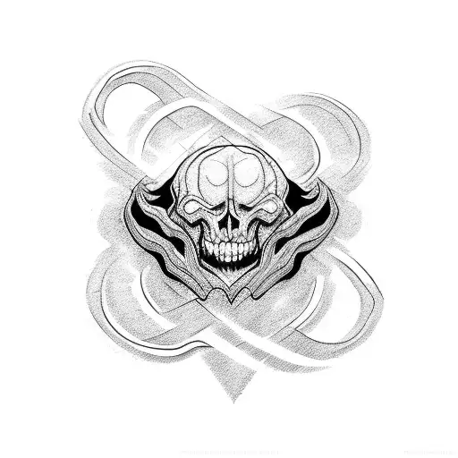 A Small Black And White Tattoo For A Rock Lover Guy