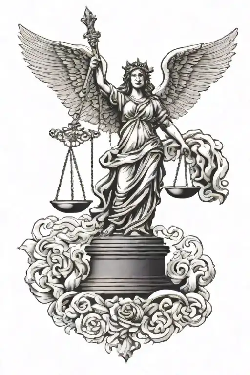 And Justice For All Album Cover Tattoo Inspired