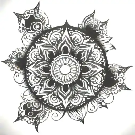 Sun Mandala Design