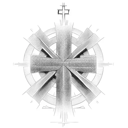 Christian Cross That Symbolise Peace And Happiness