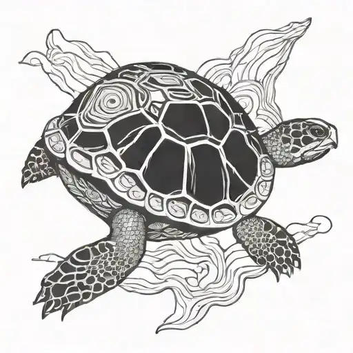 Turtle Climbing Mountain