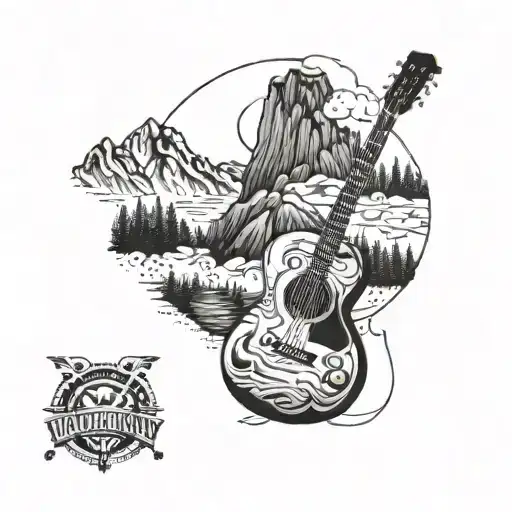 Guitar Surrounded My Mountain Range