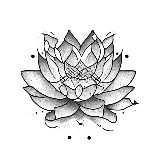 Combine A Baseball And A Blue Lotus Flower In A Unique Design