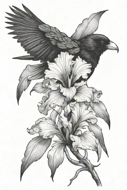 Magic Bearded Iris Raven