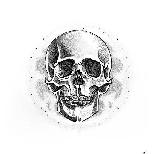 Skull With Text