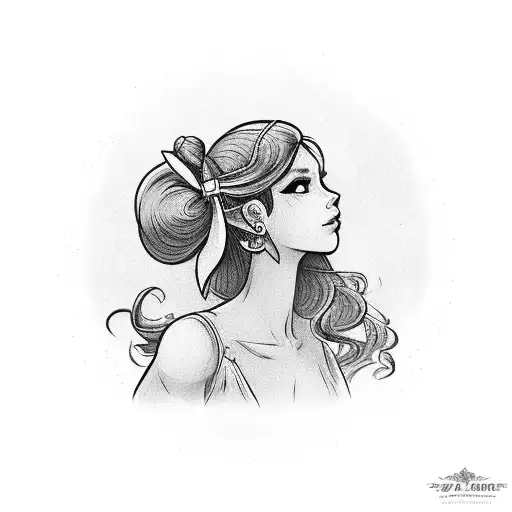 Full Growth Beautiful Girl Archer With A Bow