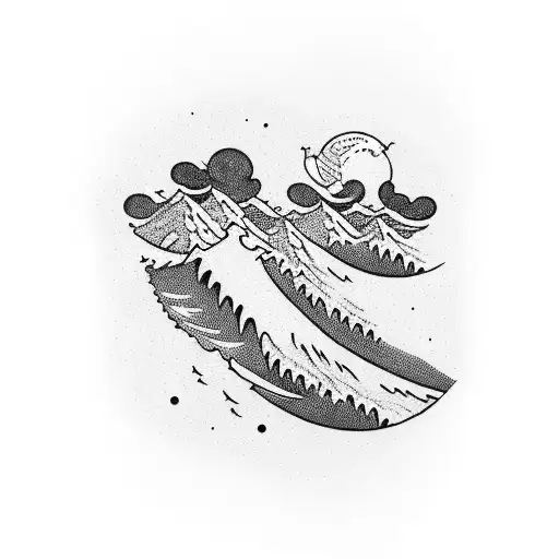 California Waves And The Rocky Mountains Of Tennessee Forearm Sleeve