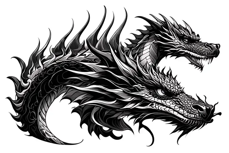 Dragon Tattoo On Chest