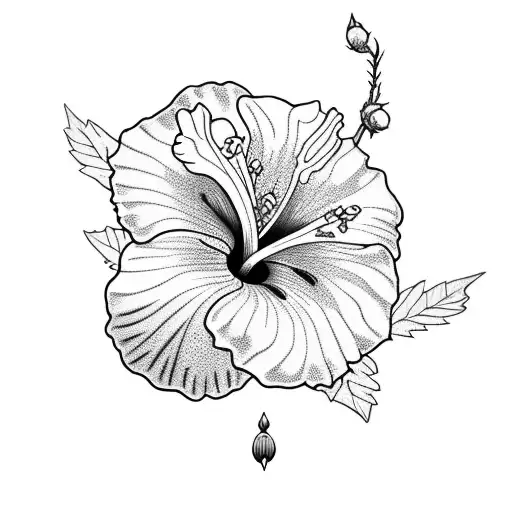 Hibiscus With Turtle