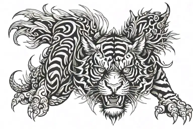 Dragon Tiger Head