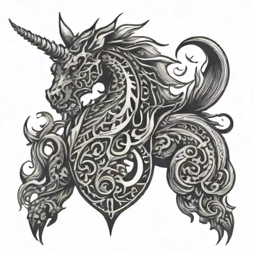 Dragon Unicorn Grimreaper