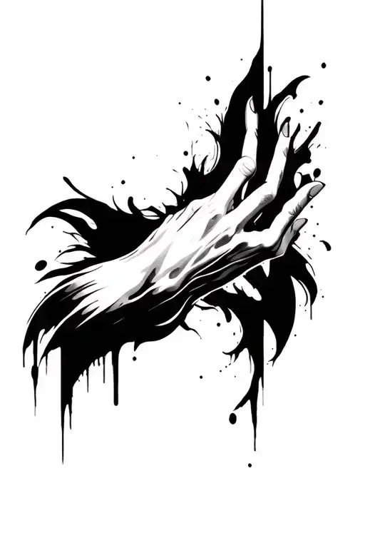 Coverup Wrist Tattoo That Is Abstract