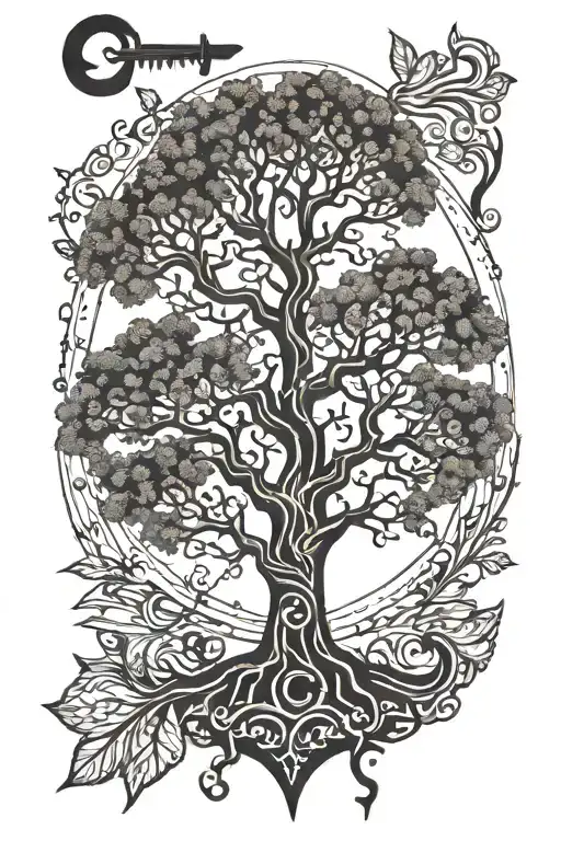 Key And Tree Growing