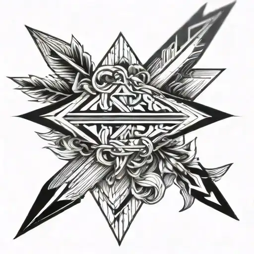 Arrow Made With Lines